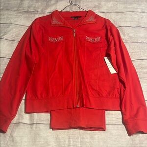 New Women’s Sherry Taylor jogging suit Red Ruby XL